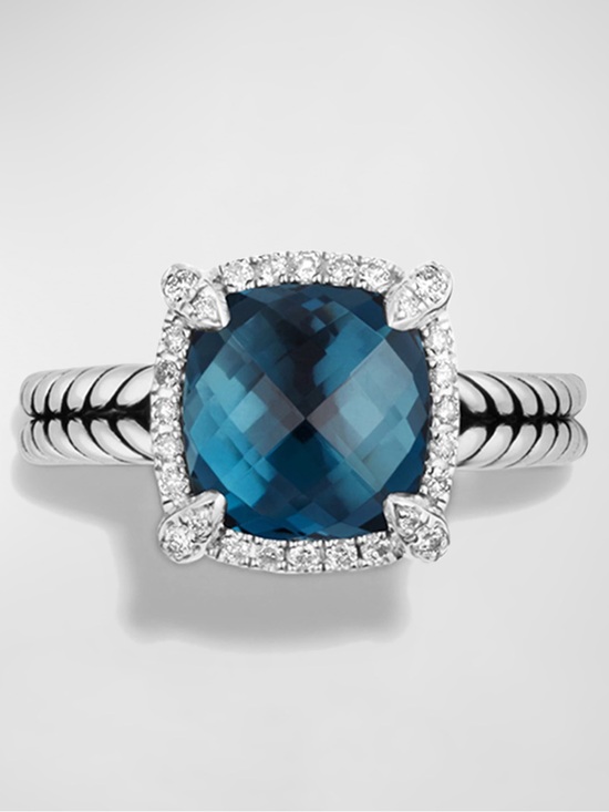 David Yurman Jewelry - EXCELLENT CONDITION CHATELAINE® PAVÉ BEZEL RING Retail $995 Size 6?